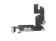 Шлейф для iPhone 6 Plus на системный разъем/разъем гарнитуры/микрофон Серый