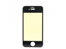Защитное стекло зеркальное Glass хамелеон для Apple iPhone 4 (black/gold)