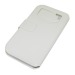 Чехол универсальный с окошком и силиконовой вставкой  для телефонов  "4,5" белый#63310