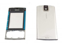 Корпус для Nokia X3 Серебристый оригинальный