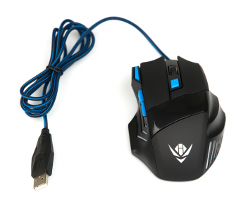 Мышь оптическая Nakatomi MOG-21U Gaming mouse  игровая USB, черная#89573