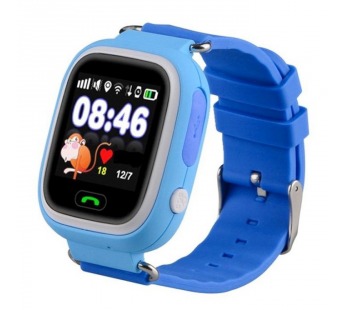 Часы наручные с GPS трекером и функцией телефона Q90 (синий)#128338