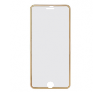 Защитное стекло для iPhone 7 Plus с окантовкой (золото)#1699631