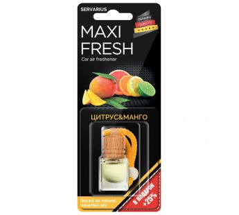 Ароматизатор MAXIFRESH Цитрус и манго, жидкостной 5мл#1730732