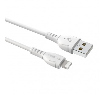Кабель USB - Apple lightning Borofone BX51 Triumph (100см) белый#1856647