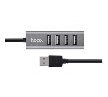 Хаб USB Hoco HB1 USB-4USB (80cm) (tarnish) (95235)#1719022