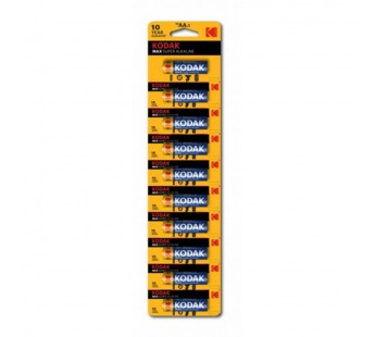 Батарейка AA Kodak MAX  LR6 (10-BL) (80/400) (211839)#1766206