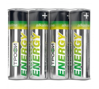 Батарейка AA Трофи LR6 ENERGY Alkaline (4) (60/720) ()#1776402