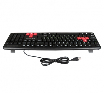 Nakatomi Navigator - клавиатура, USB, черная с красными игровыми клавишами#1913459