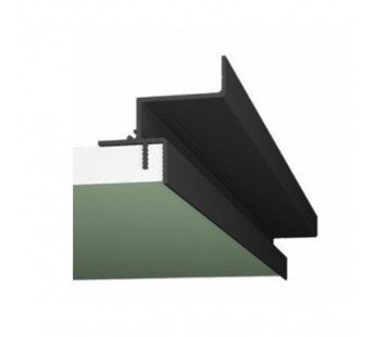 Профиль для потолка из гипсокартона, парящий с подсветкой, черный (3 метра), м#2002665