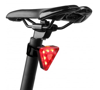 Аксессуары для велосипеда и самоката - стоп фонарь 108 треугольник 200 mAh (повр. уп.) (red)(222940)#1972173