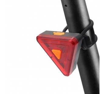 Аксессуары для велосипеда и самоката - стоп фонарь 108 треугольник 200 mAh (повр. уп.) (red)(222940)#1972174