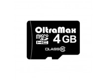 Карта памяти MicroSD 4 Gb OltraMax без адаптера(class 10)