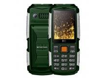 Мобильный телефон BQM-2430 Tank Power Зелёный+Серебро