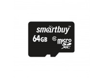 Карта памяти MicroSD 64GB Smart Buy Сlass 10  без адаптера LE