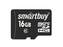 Карта памяти MicroSD 16GB Smart Buy Class 10 UHS-I без адаптера