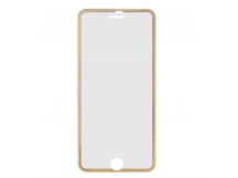 Защитное стекло для iPhone 7 Plus с окантовкой (золото)