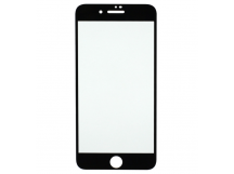 Защитное стекло "Стандарт" для iPhone 7 Plus/8 Plus Черное (Полное покрытие)