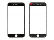 Стекло для переклейки iPhone 6S Plus в рамке + OCA (черный)