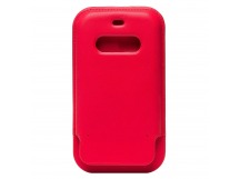 Чехол-конверт - кожаный MSafe для Apple iPhone 12/iPhone 12 Pro (red)