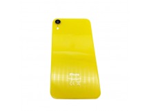 Задняя крышка iPhone XR (стекло) Желтый + стекло камеры