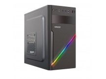 Корпус mATX Б_БП Ginzzu D400 RGB (USB, Audio,RGB Led, черный), шт