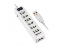 Хаб USB Perfeo 7 Port, (PF-H034 White) белый