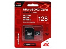 Карта флэш-памяти MicroSD 128 Гб Qumo +SD адаптер Pro seria UHS-1 U3 (110528)