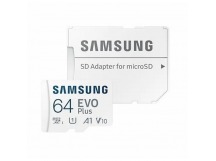 Карта памяти microSDXC Samsung EVO Plus 64GB с адаптером (130 Mb/s) UHS-I