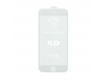 Защитное стекло 6D Premium для Apple iPhone 6/6S белое тех. пак