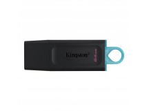 Флэш накопитель USB 64 Гб Kingston DataTravele Exodia 3.1 (black/light blue) (205112)