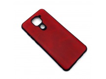 Чехол Xiaomi Redmi Note 9/10X 4G (2020) Кожа Красный