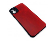 Чехол iPhone 11 Кожа Красный