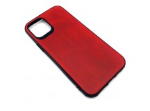 Чехол iPhone 12/12 Pro Кожа Красный