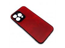 Чехол iPhone 13 Pro Кожа Красный