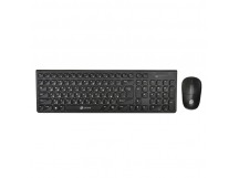 Клавиатура + мышь Оклик 220M клав:черный мышь:черный USB беспроводная slim Multimedia 1062000, шт