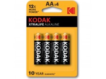 Батарейка AA Kodak xtralife LR6 (4-BL) (80/400) (211831)