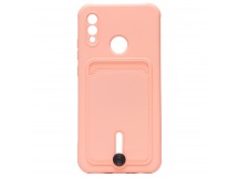 Чехол-накладка - SC304 с картхолдером для "Huawei Honor 10 Lite/P Smart 2019" (light pink) (208686)