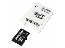 Карта флэш-памяти MicroSD 128 Гб Smart Buy +SD адаптер Pro seria UHS-1 U3