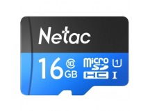 Карта памяти MicroSD 16GB Netac P500 Standard Class 10 UHS-I (90 Mb/s) без адаптера
