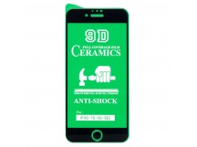 Защитная пленка Ceramic для iPhone 6/6S противоударная (цвет черный)