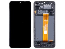 Дисплей для Samsung Galaxy A12 (A125F) модуль с рамкой Черный - Оптима