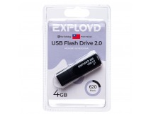 Флэш накопитель USB  4 Гб Exployd 620 (black) (220850)