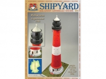 Сборная картонная модель Shipyard маяк Pellworm Lighthouse (№61), 1/87