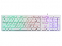 Dialog Gan-Kata - игровая ММ-клавиатура с RGB-подсветкой клавиш, USB, белая