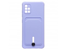 Чехол-накладка - SC304 с картхолдером для "Samsung SM-A515 Galaxy A51 4G" (dark violet) (223204)