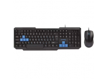 Беспроводной набор Smart Buy SBC-230346AG-KG ONE мембранная клавиатура+мышь (black/blue) (226863)