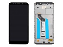 Дисплей для Xiaomi Redmi 5 Plus в рамке + тачскрин (черный) (100% LCD)