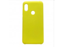 Чехол Xiaomi Redmi Note 6 Pro (2018) Silicone Case №43 в упаковке Ярко-Желтый