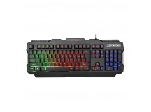 Клавиатура проводная игровая Гарнизон GK-330G, мембранная, 104 клавиш, подсветка Rainbow, мультимедиа